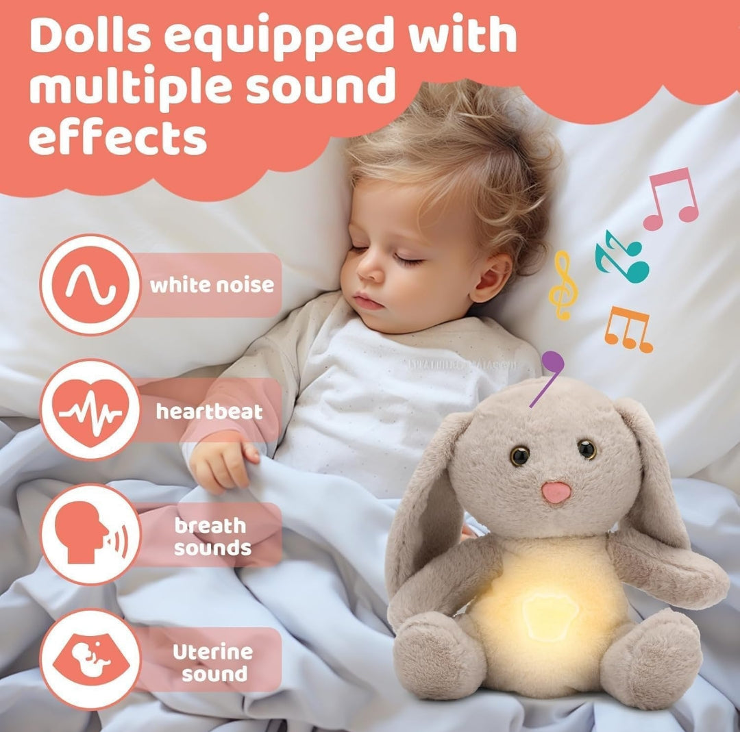 Baby Sound Machine Breathing Otter Portable Plush Baby Toy