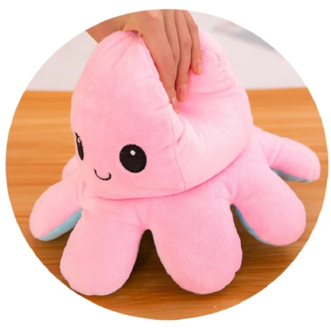 Premium Quality Reversible Octopus Dual Colour Mini Plush Stuffed Animal Toy 20 cm (Multicolor)