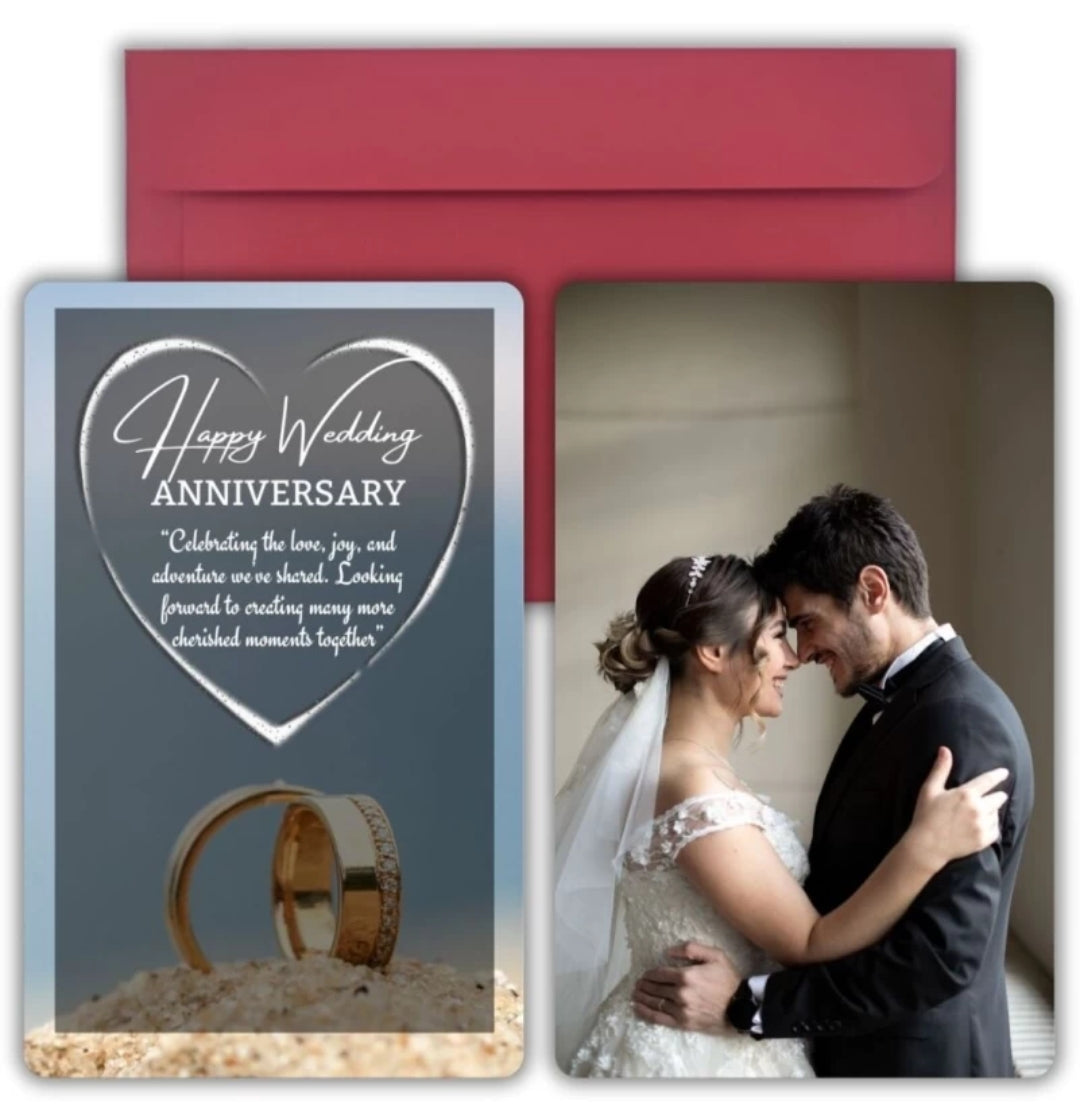 Photo Wallet Card Gift with Envelope Greeting Card (Pack of 2 side) after purchase My gleamora team will contact you for photos. whtsp 9528394331
