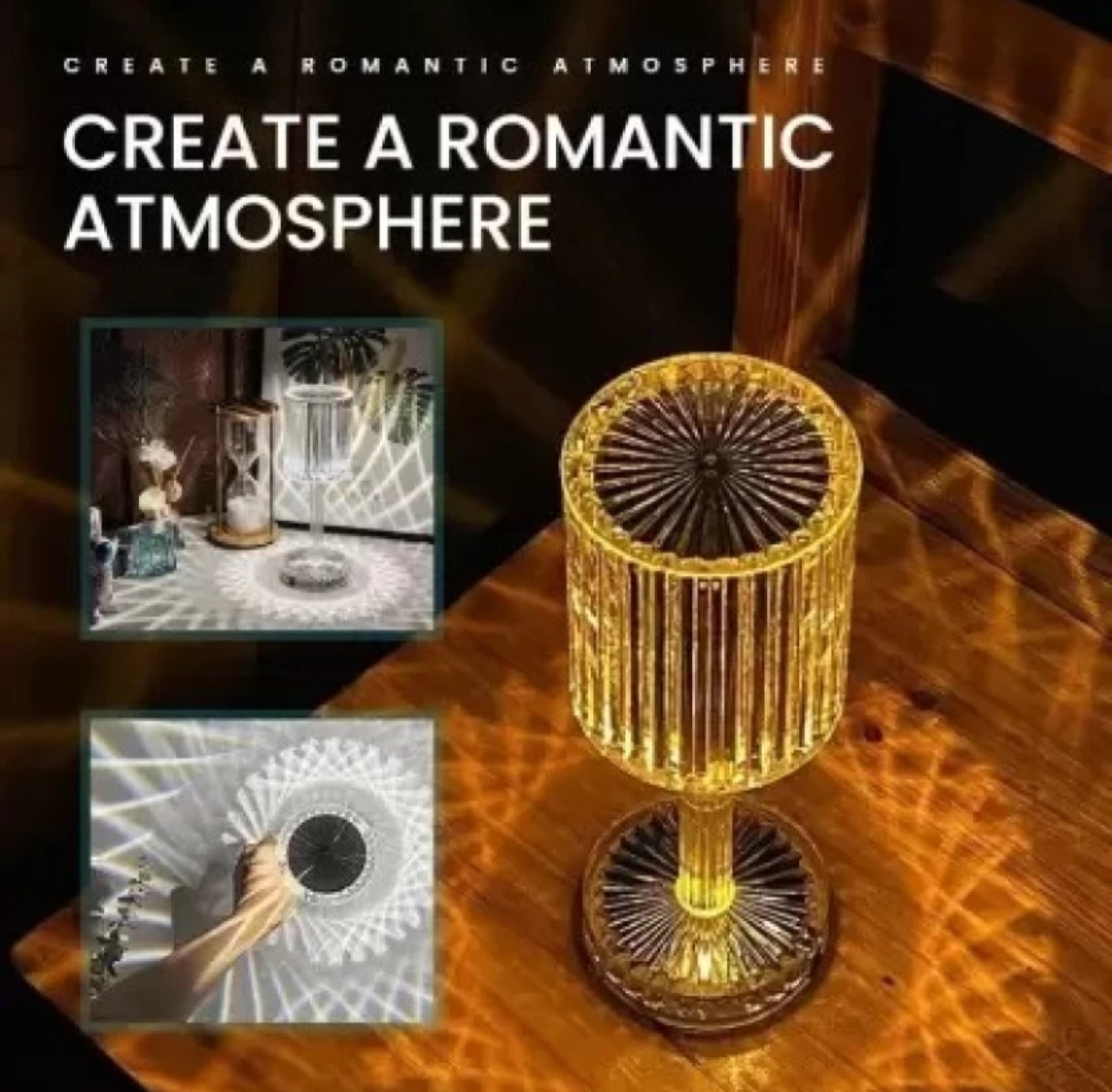 New LED Diamond Table Lamp 16 Color Changing Light With Remote 632 Table Lamp (Multicolor)