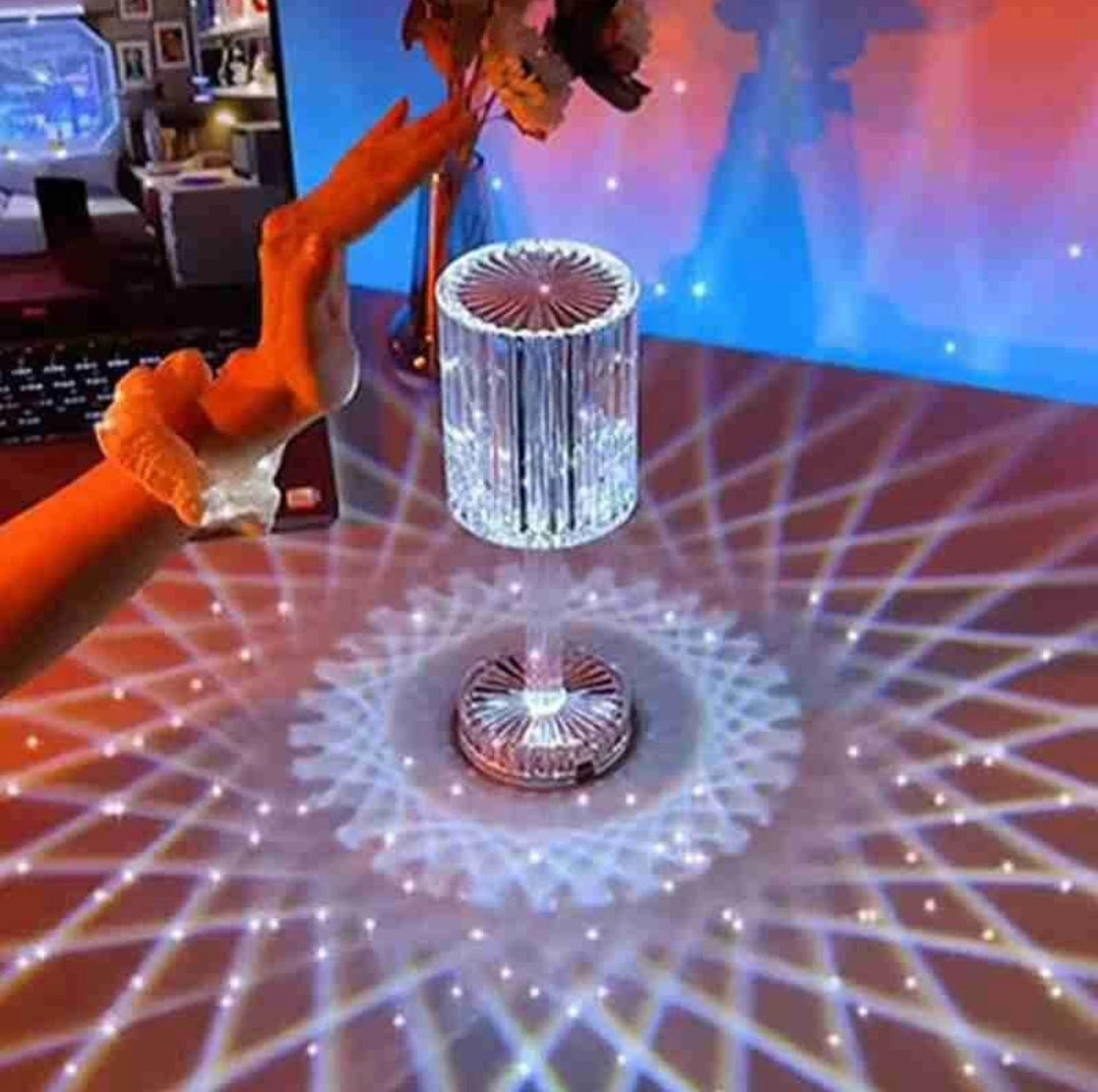 New LED Diamond Table Lamp 16 Color Changing Light With Remote 632 Table Lamp (Multicolor)