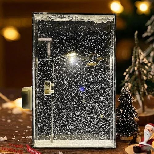 Snowflake Night Light DIY Snow Lamp Snowflake Star White Snow Night Lamp