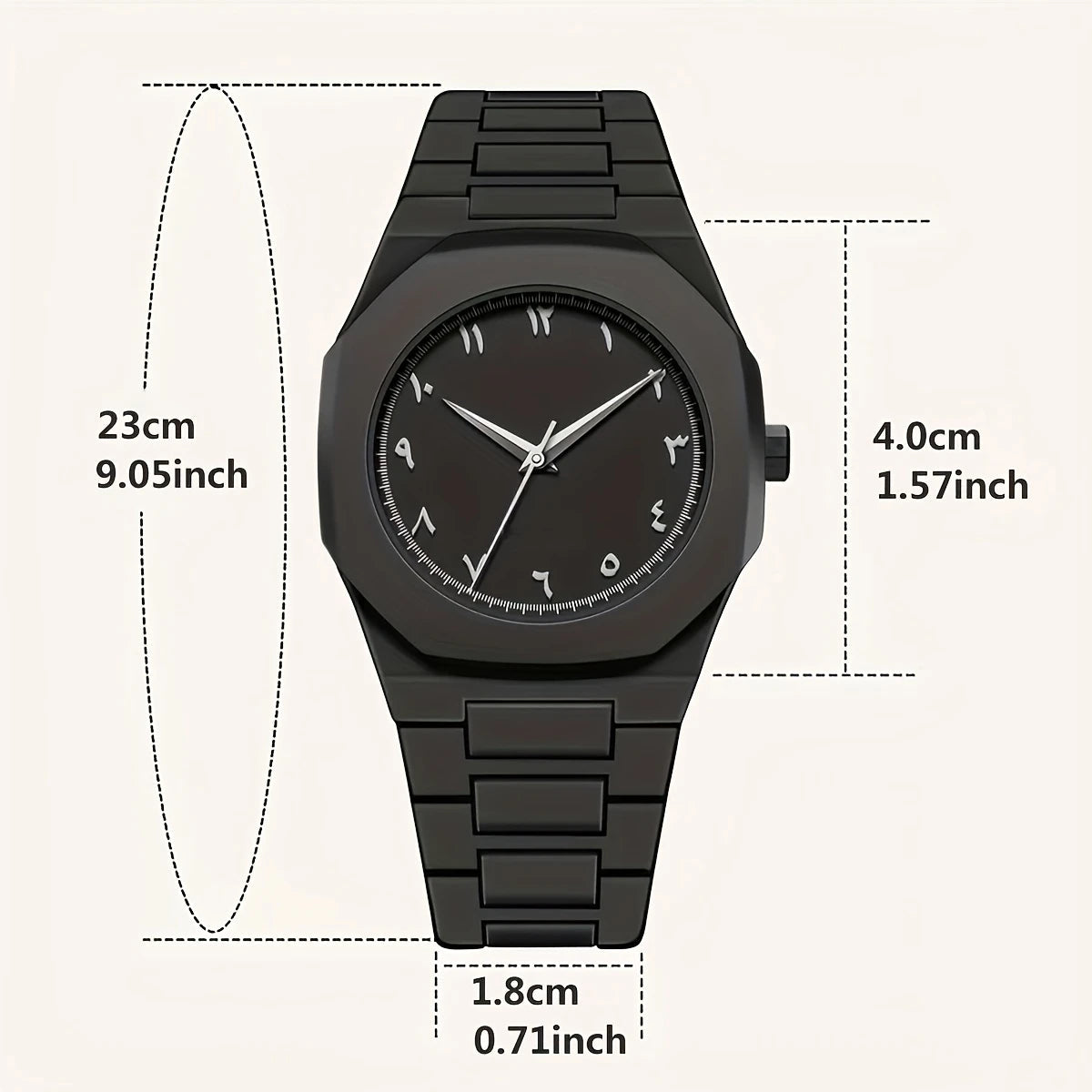 Arabic Dial Polycarbonate Ultra-Light Analog Watch – For Men