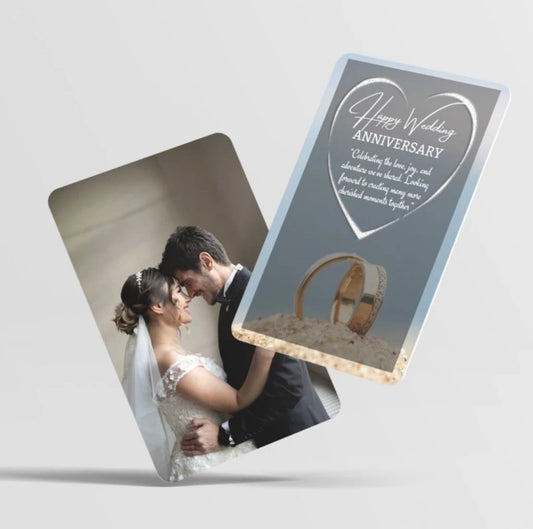Photo Wallet Card Gift with Envelope Greeting Card (Pack of 2 side) after purchase My gleamora team will contact you for photos. whtsp 9528394331
