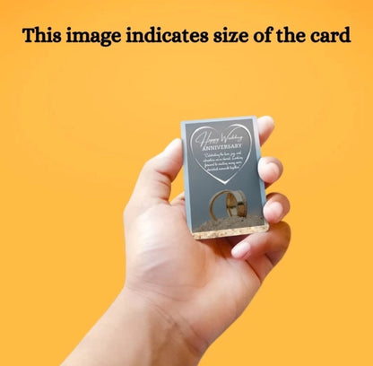 Photo Wallet Card Gift with Envelope Greeting Card (Pack of 2 side) after purchase My gleamora team will contact you for photos. whtsp 9528394331