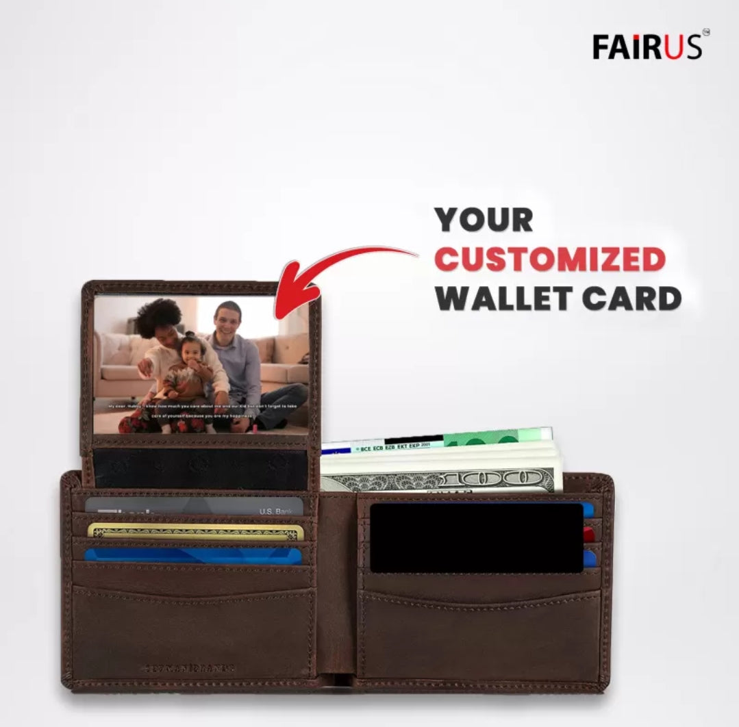 Photo Wallet Card Gift with Envelope Greeting Card (Pack of 2 side) after purchase send me photo whtsp 9528394331