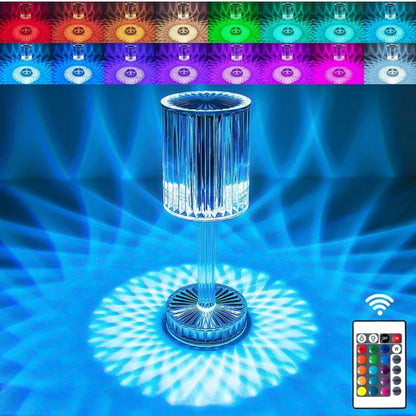 New LED Diamond Table Lamp 16 Color Changing Light With Remote 632 Table Lamp (Multicolor)