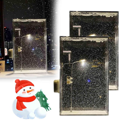 Snowflake Night Light DIY Snow Lamp Snowflake Star White Snow Night Lamp